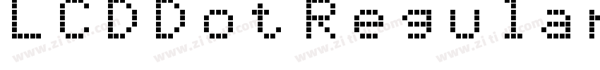 LCDDot Regular字体转换